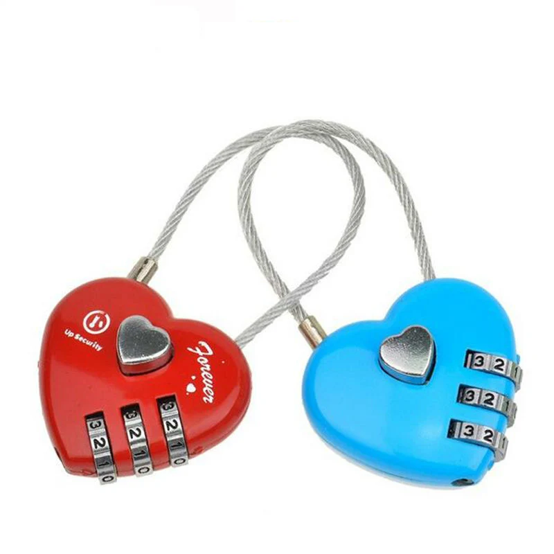 Luggage accessories Portable Security Cable Locks 3 Digits Combination