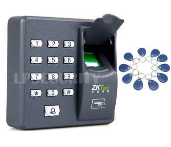 

Fingerprint Recognition ID Card Reader RFID Entry Door Access Control System+10pcs keyfobs