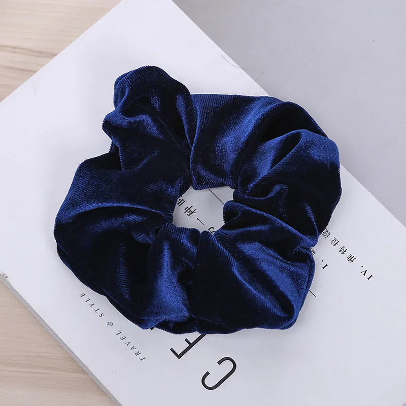 LOVINGSHA Solid Hair Accesorios For Girl Brand Velour Women Hair Tie Lady Scrunchies Female Ponytail Hair Holder Rope NFD046 - Image 3