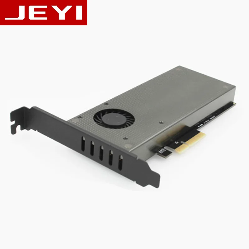  JEYI SK8-Pro m.2 expansion NVMe adapter NGFF drehen PCIE3.0 lüfter SSD dual schnittstelle SATA3 mit