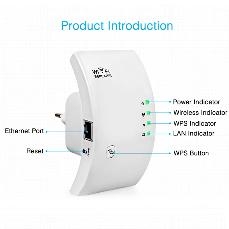 Беспроводной Wi-Fi ретранслятор 300 Мбит/с Wifi удлинитель Ретранслятор с большим диапазоном Wi-Fi точка доступа 802.11n/b/g wifi усилитель сигнала