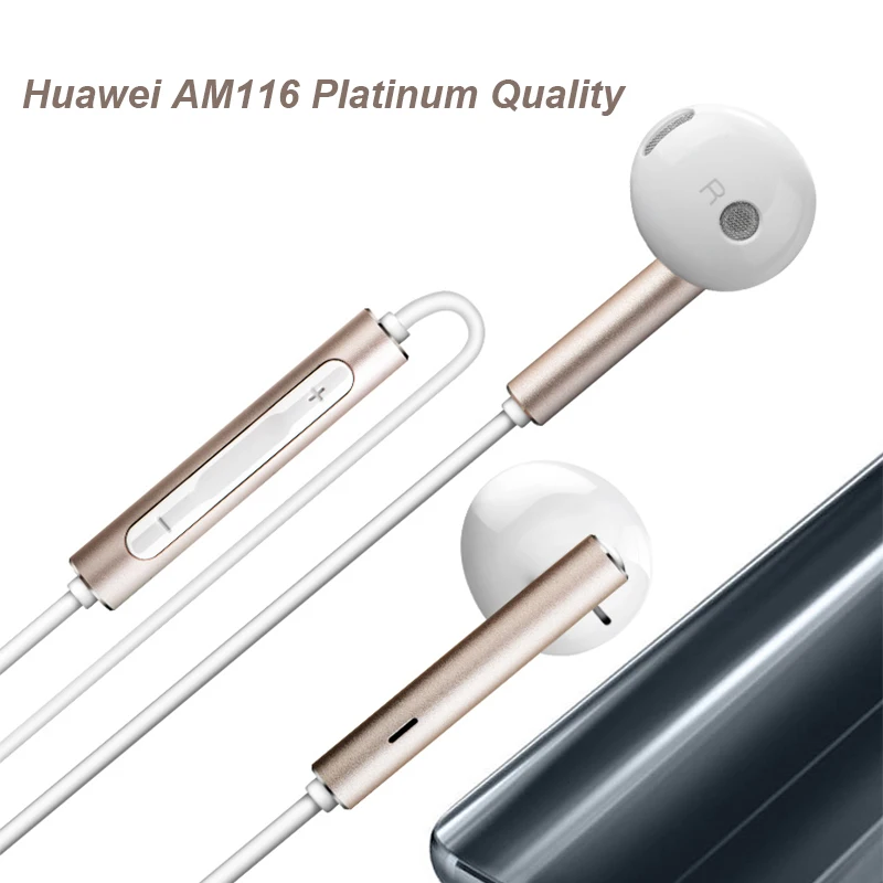 Huawei AM116 проводные наушники с микрофоном регулятор громкости динамик Heaset для Honor 10