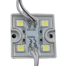Модуль 4 светодиодный 5050 SMD водонепроницаемая лампа DC 12 V белый, красный, желтый, синий, теплый белый, светодиодный модули