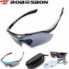 ROBESBON, брендовые солнцезащитные очки для велоспорта, мужские очки для бега, лыжные очки, для спорта на открытом воздухе, велосипед, встроенные очки для близорукости