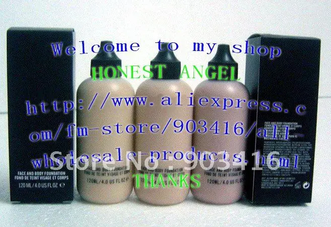 50Pcs Face And Body Foundation Fond De Teint Visage Et Corps 120ML Free Shipping By EMS + Gift | Красота и здоровье