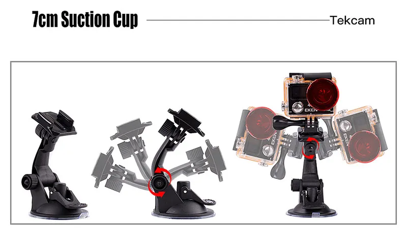 action camera gopro xiaomi yi scution cup car mount1