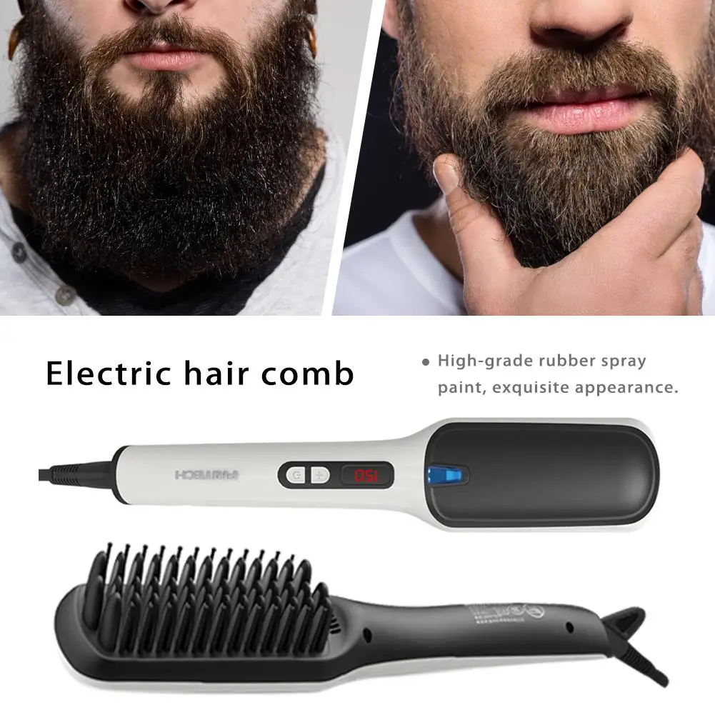 

Men's Beard Hair Straighteners Ion Beard Straight Heating Comb Electric Hair Combs Unisex Styling Comb