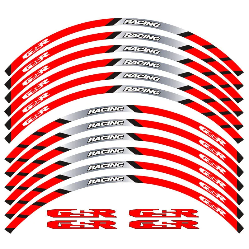 Decalques da Motocicleta Fit de Alta Novidades Qualidade Reflexivo Roda Faixa Adesivo Suzuki Gsr 12 Pcs Aro 5 Cheap Decalques e adesivos
