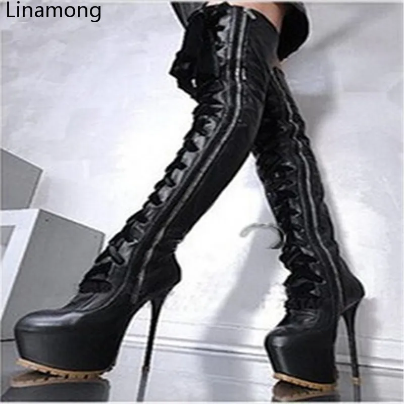 pointed toe long boots