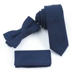 Темно-синий узкий галстук шерстяной галстук мужской галстук небольшой квадратный мужской модный бутик 6 см горошек Галстуки маленькие