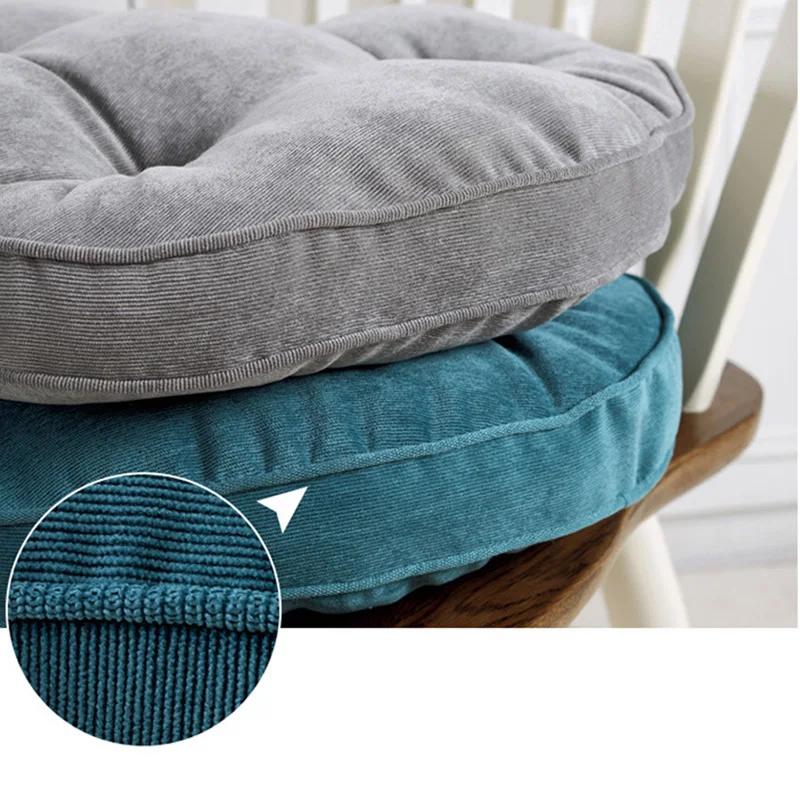 

NHBR Soft Chair Cushion for Dining Room Garden Round Blue 40x40cm