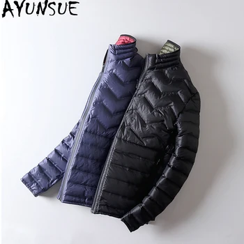 

AYUNSUE Ultra Light Down Jacket Men Double-sided Wear Thin Autumn Winte Jackets for Men Puffer Coat Abrigos Para Hombre KJ791