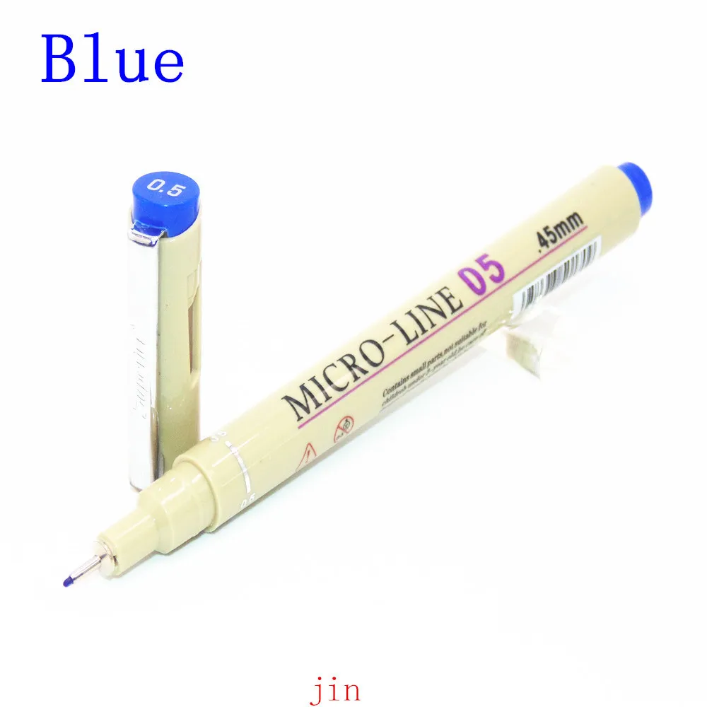 12 цветов эскиз Микрон ручка 0,5 мм Улучшенная игла ручка для рисования тонкий лайнер Pigma рисунок Манга Аниме-маркер прекрасный цвет