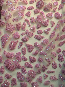 

new desigh glitter Latest African tulle Laces Nigerian SH-310 Lace Tulle Mesh Materials for fashion dress