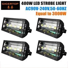 4xlot 4*100 Вт COB светодиодный стробоскоп светильник 400 Вт белый цвет регулируемый стробоскоп эффект DMX управление же автоматический 3000 Вт