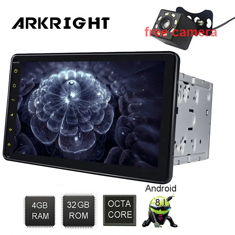 

ARKRIGHT 8" 2Din Android autoradio 4+32GB Car Radio Android 8.1 Universal Car Multimedia Player GPS/auto player with DSP