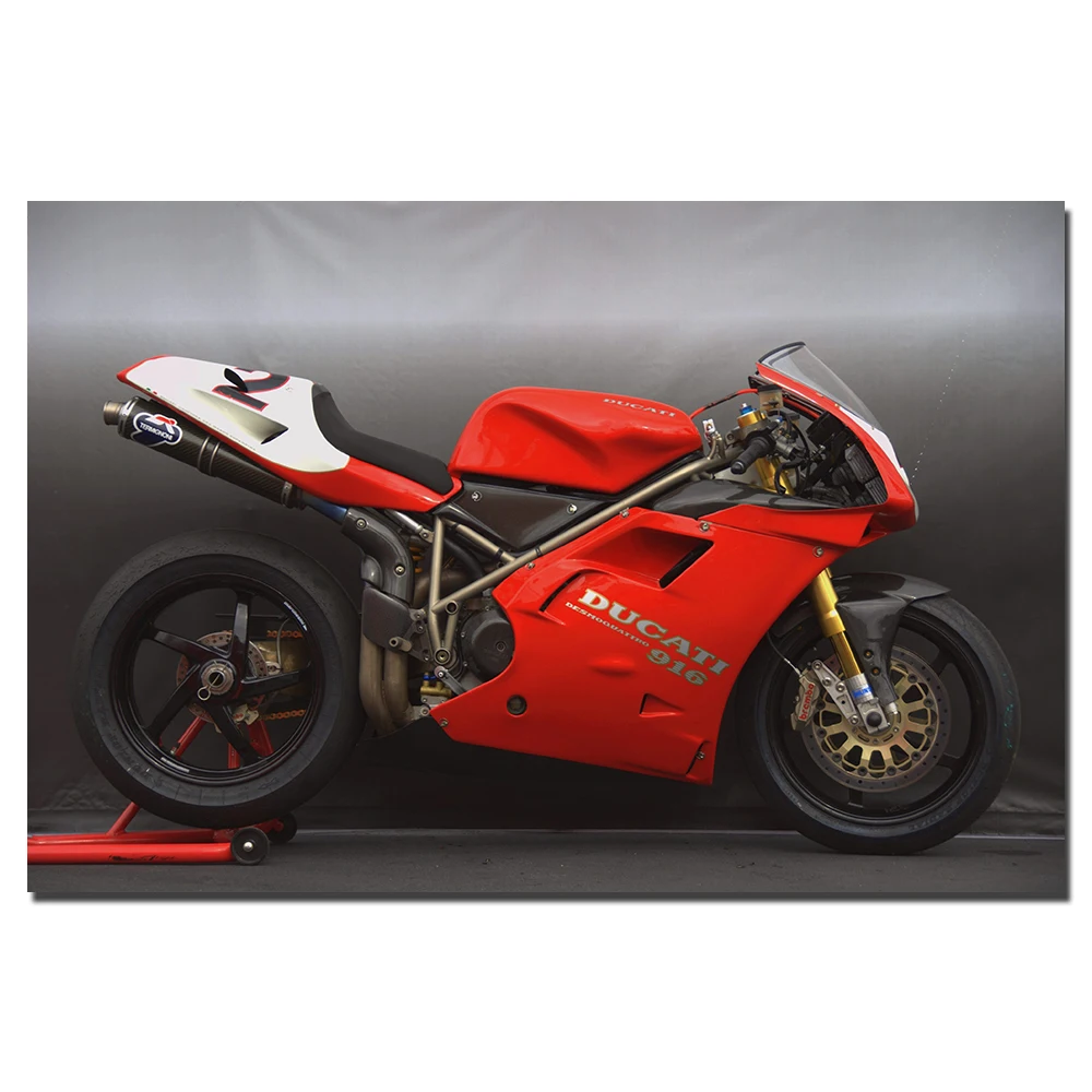 

Ducati Desmoquattro 916 Super Motorcycles Canvas Painting Wall Art Pictures for Living Room Home Decor Poster