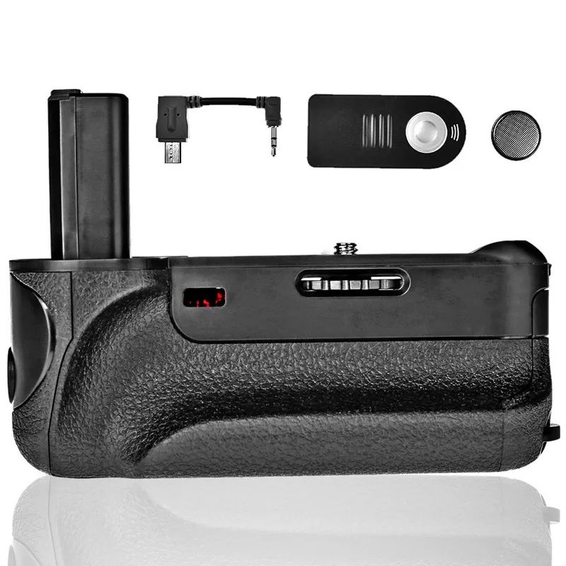  Travor Battery Grip with IR Function Cable Connector for Sony Alpha A6000 Camera