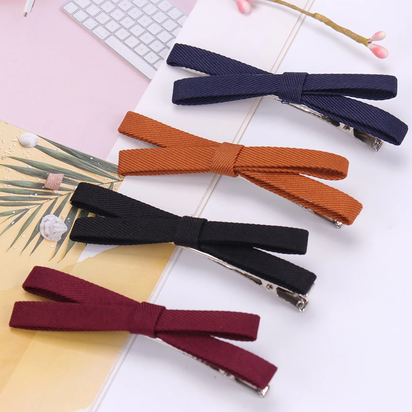 

1PC Bowknot Hairpin Kids Girls Hair Bow Clips Barrette Hair Clip Vintage Bow Hairpins Headwear For Women Girls Korean Hair Clip