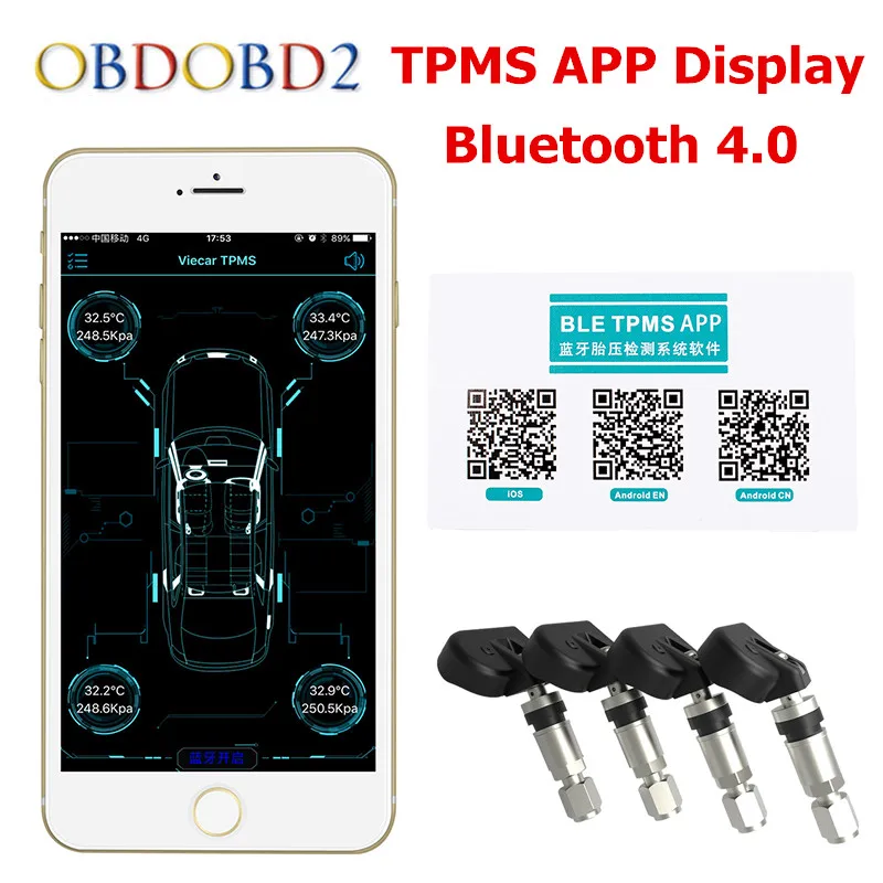 Car Tire Tyre Pressure Monitoring System font b TPMS b font Bluetooth 4 0 Mobile Phone