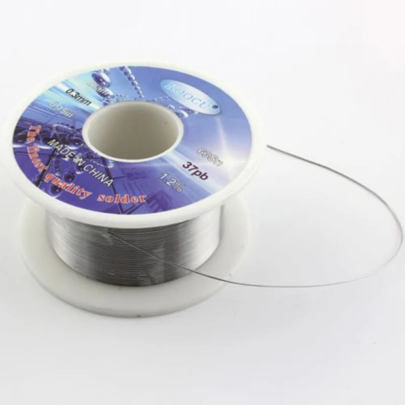 Tin/lead Rosin Core Solder Wire 0.3mm 2% Flux Reel Welding Line 50G Fishing Tools Cool Grams Core PB37/SN63 Tin wire/tin Wire