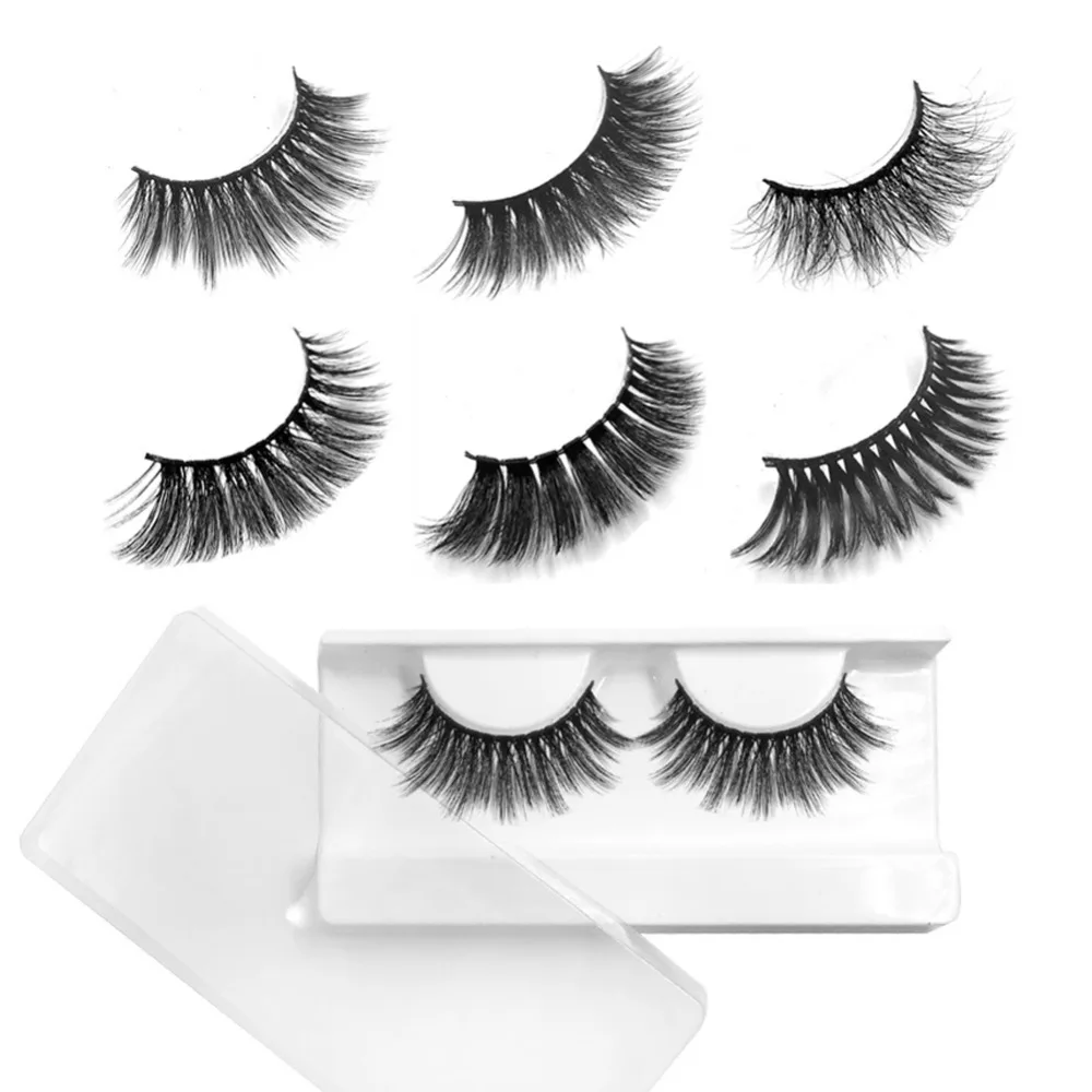 1Pair Soft 3D Fake Eyelashes Thick Hand Made Natural Full Strip Lashes