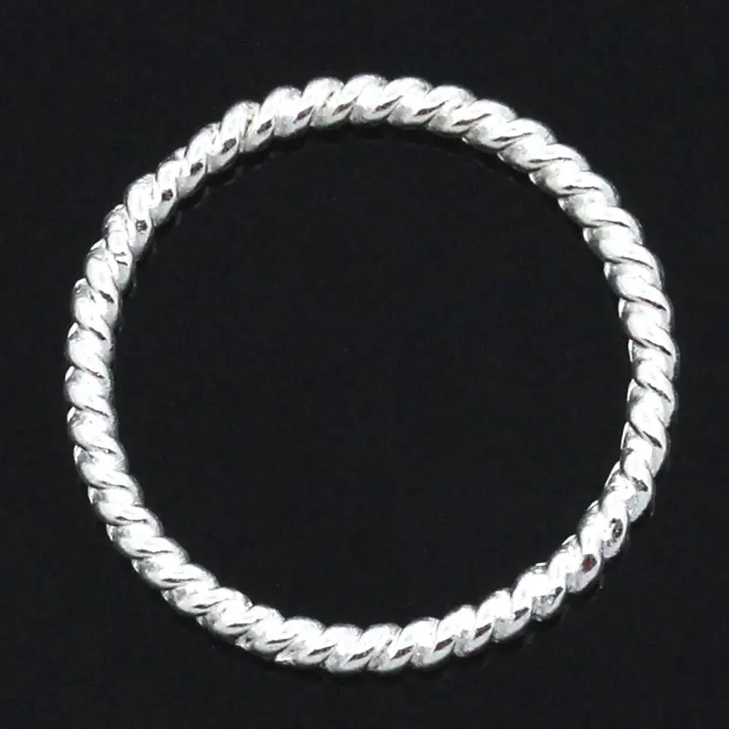DoreenBeads, цинковый сплав, закрытая пайка, прыгающие кольца, круглый серебряный цвет, 18,0 мм(6/") Диаметр, 25 шт., новинка