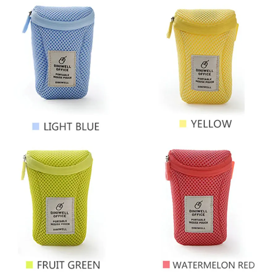 Hot Portable Wireless Mouse Storage Bag Polyester Mouse protection bags