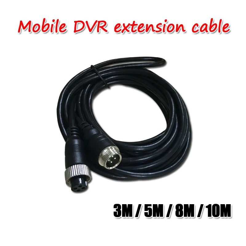 

3 Meters 5 Meters 4 pin Aviation Connector Extension Cable for Car Backup Rear View Reverse Camera