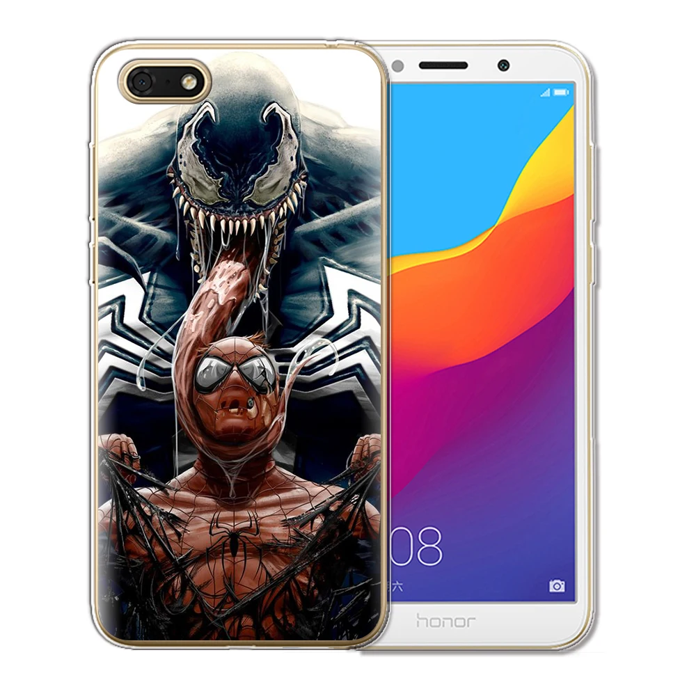 Чехол из ТПУ с узором Venom для huawei Y6 Prime Honor 7A Pro, силиконовый чехол для Honor 10, 9, 8 Lite, Honor 7A, чехол для телефона s - Цвет: 5252