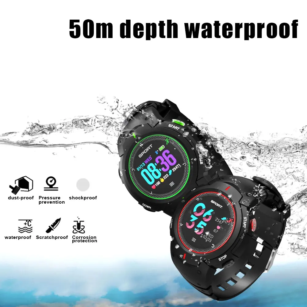

Newly Smart Band Bracelet Round Screen Bluetooth Waterproof Heart Rate Monitor For IOS Android