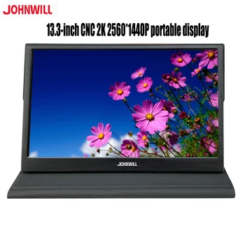 

13.3 inch CNC 2K portable hdmi monitor 2560 * 1440 IPS monitor lcd dispaly gaming monitor for PS4 PC xbox Microscope monit