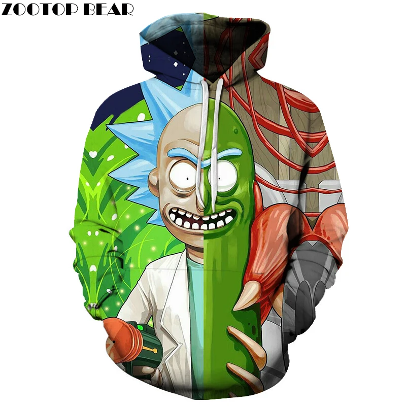  Rick and Morty Hoodies Sweatshirts 3D Hoodies Men Hoodie Fashion Tracksuits Male Streetwear Casual 