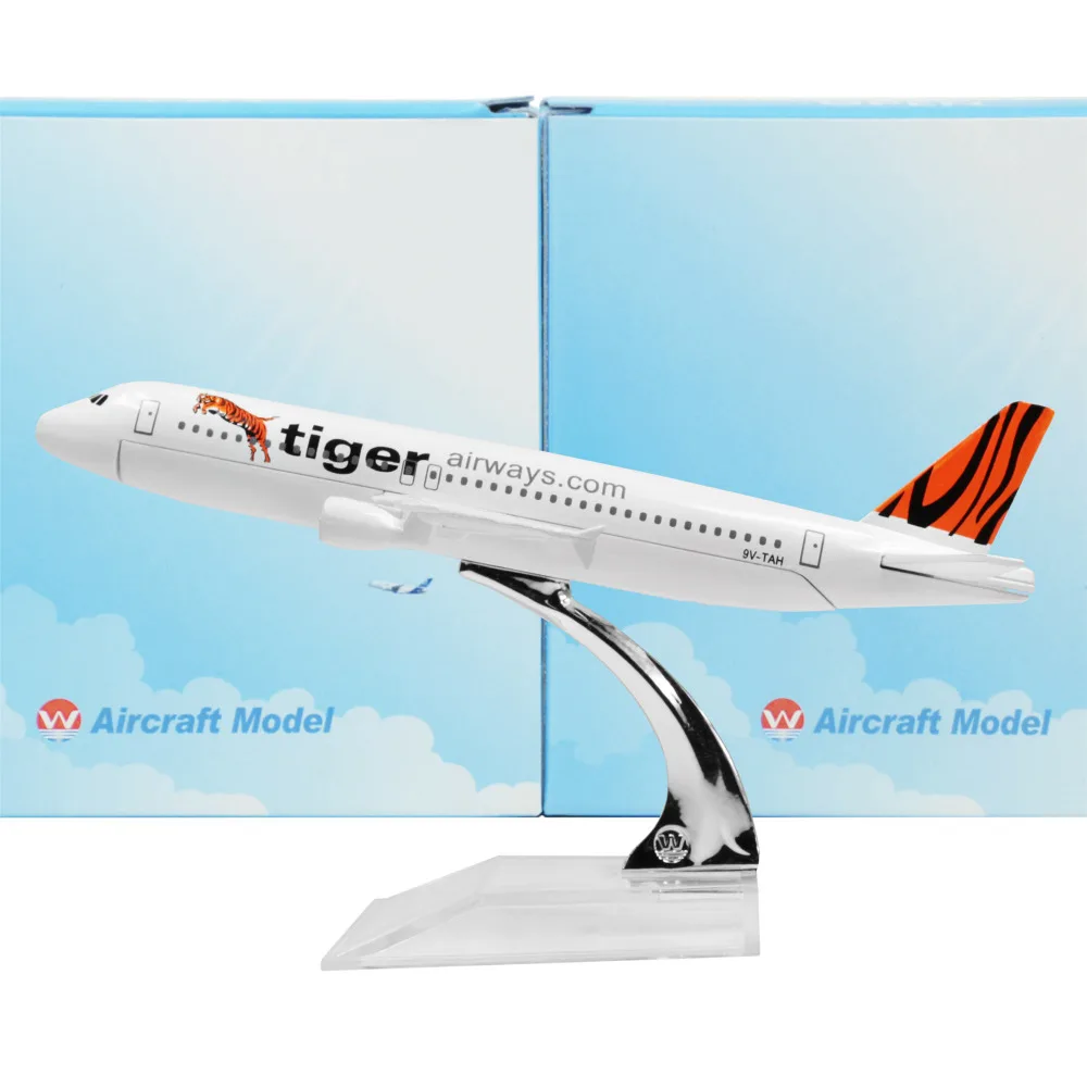 Singapore Tigerair A320 16cm model airplane kits child Birthday gift