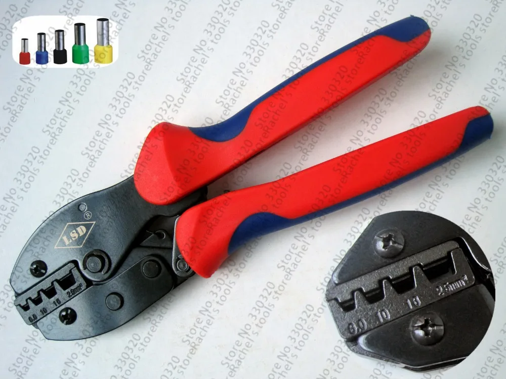 LY-0625WF Energy-saving crimping tool for cable bootlace ferrules,wire sleeves crimping pliers 6-25mm2 2