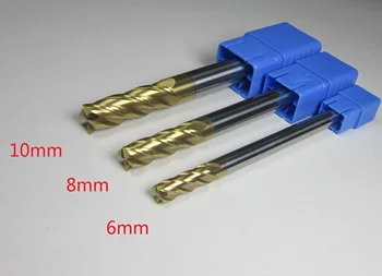 L=100mm Diameter 8mm R4.0 HRC58 Carbide Ball Nose End Mills milling cutter steel