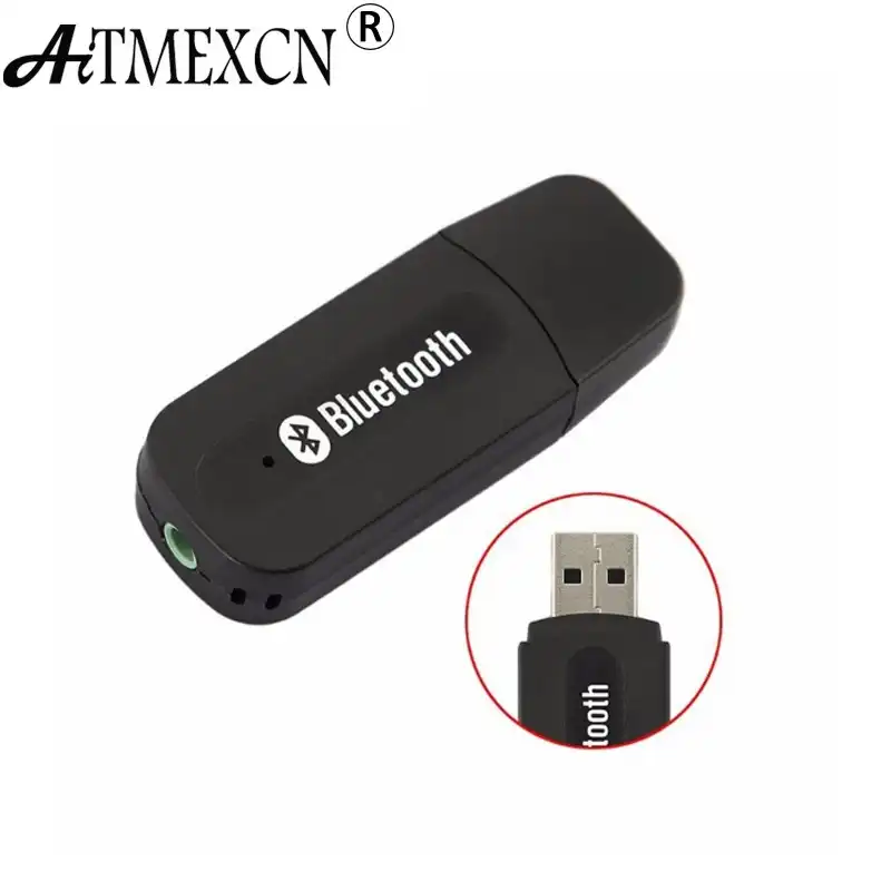 Aitmecnn USB беспроводной Bluetooth музыкальный аудио приемник адаптер 3,5 мм разъем аудио кабель для автомобиля Aux для Iphone динамик mp3 - изображение