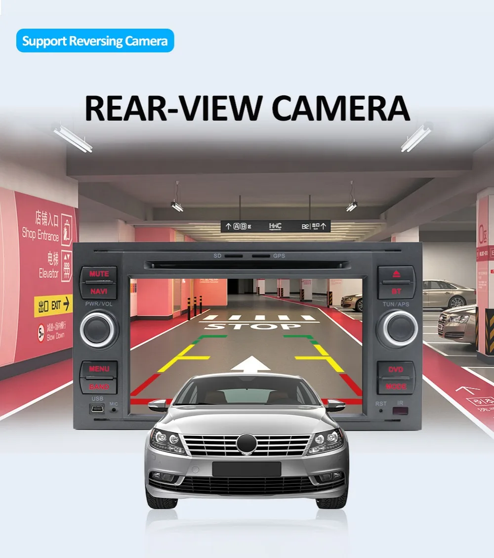 Cheap Bosion Pure Android 9.0 Car DVD GPS Navi Player Stereo Radio Audio 4G For Ford Mondeo Focus 2 S C Max Fiesta Galaxy Connect SWC 32