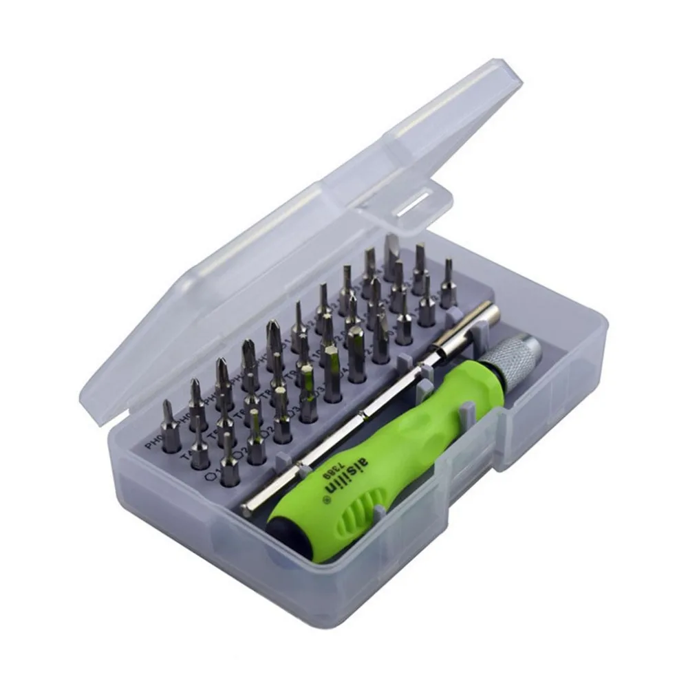 

32 in 1 Precision Interchangeable Magnetic Screwdriver Set Mini Screwdriver Bits Repair Tools Kit Set 7389C