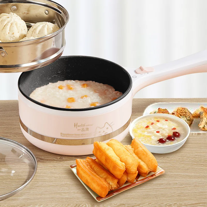 Portable Mini Electric Multicooker Kitchen Noodle Cooker Pot Mini Hot
