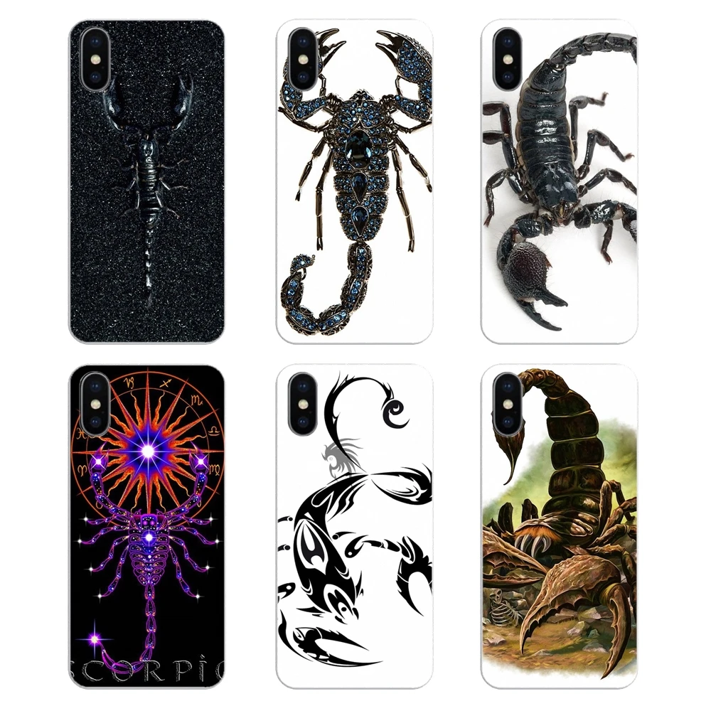 

For Samsung Galaxy A5 A6 A7 A8 A9 J4 J5 J7 J8 2017 2018 Plus Prime sketch Scorpion Cartoon Painting Silicone Phone Shell Cover