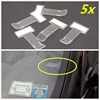5pcs/set Car Auto Fastener Clip Parking Ticket Permit Holder Clip Sticker Windscreen Window Timing Documents Folder Transparent ► Photo 1/3