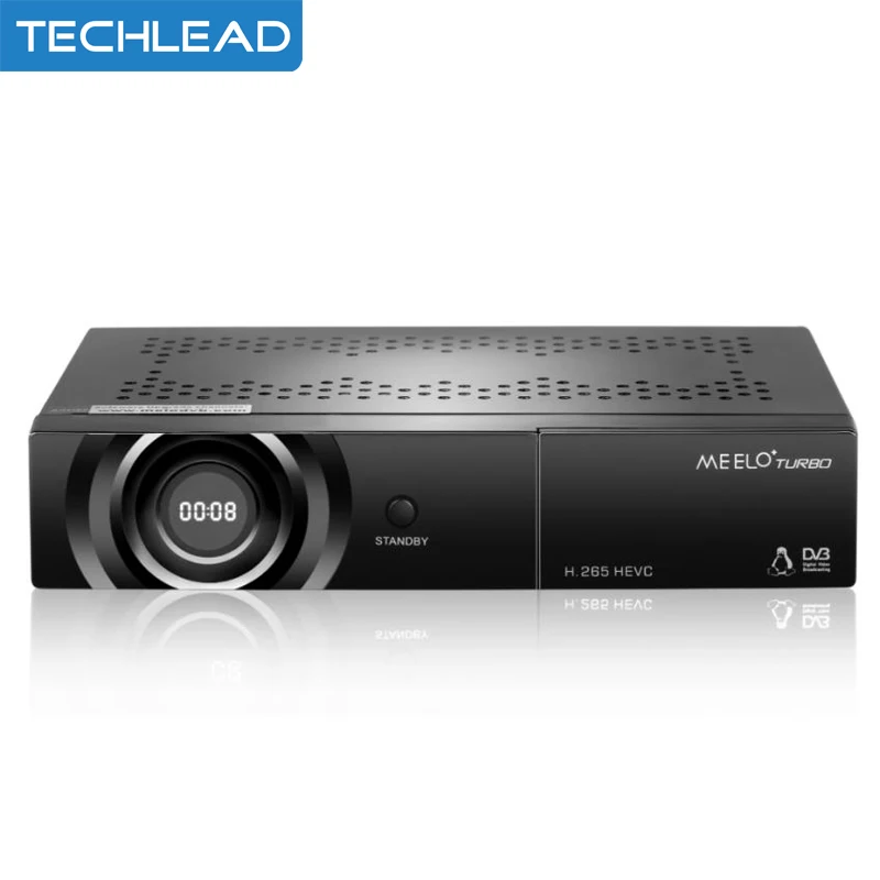 

MEELO+ Turbo DVB-S2/C/T2 Linux Digital Satellite Receiver 4 Digits Display support H.265 AVS 1080P Cccam NewCam IPTV TV Box 4k