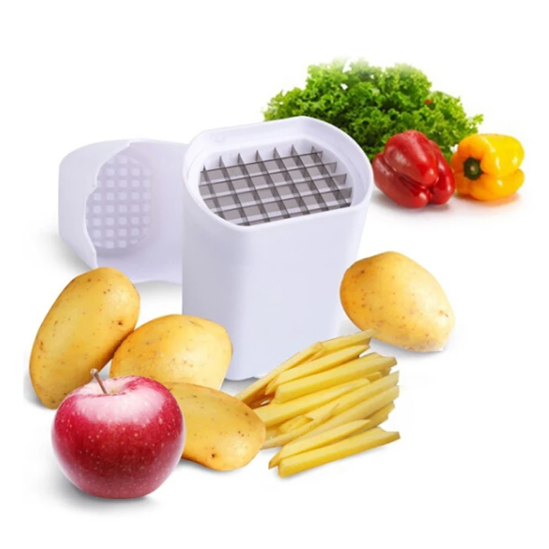 

Perfect Fries Maker Chips Natural French Fry Potato Slicer Chopper Cutter Potato Vegetable Slicer Home Kitchen Tools PC678019