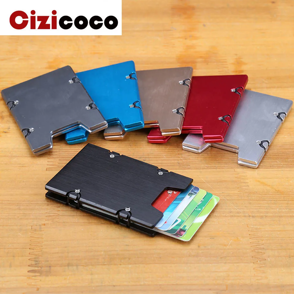 

New Metal Aluminum Card Holder Fashion Credit Card Holder for Men and Women RFID Metal ID Card Holder Business card case Wallet
