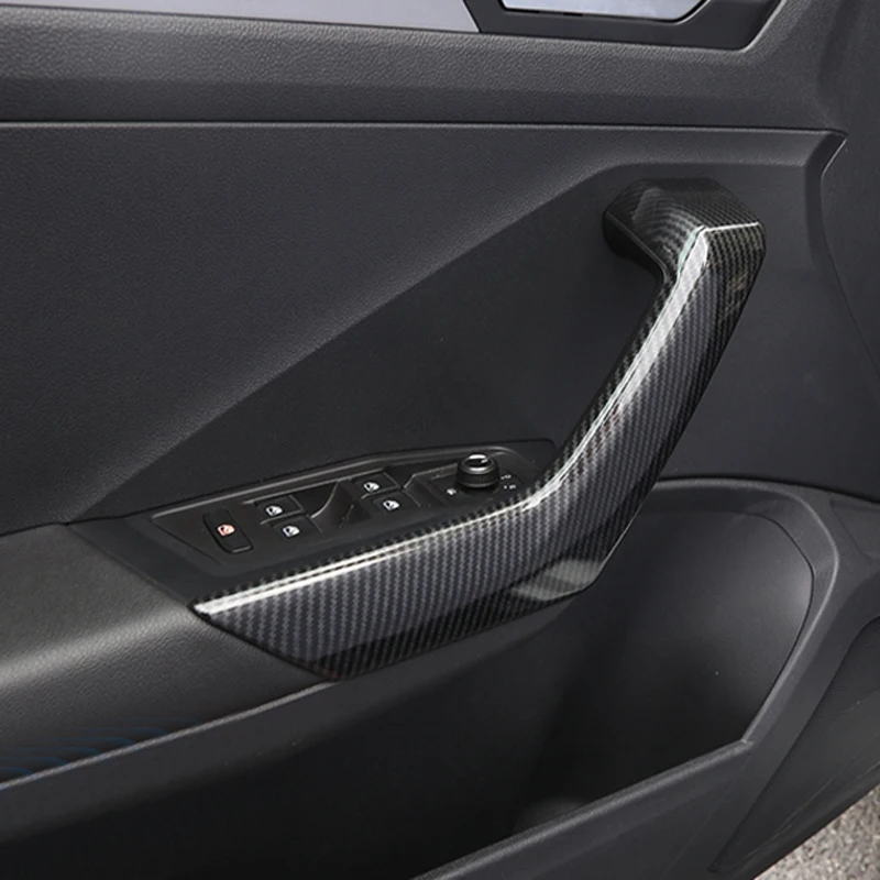 car styling Interior Accessories Door Armrest Handle Cover Sticker Trim 4pcs ABS For VW Volkswagen T-Roc 2017-2018 | Автомобили и