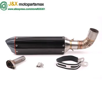 

CB1000R Motorcycle Exhaust Contact Middle Link pipe Muffler full system Slip On for HONDA CB1000R 2010 2011 2012