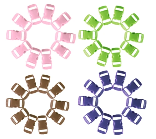 

10PCs 10MM Release Buckles Clasps For Paracord Bracelet Backpacks Clothes Bags Dog Cat Collar Decor