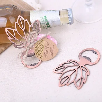 

New! zinc alloy maple beer opener maple bottle openers wedding party gift souvenirs supplies for guest