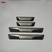 Автомобильный Стайлинг для kappur Renault Captur аксессуары Накладка на порог Авто протектор автомобиля Наклейка